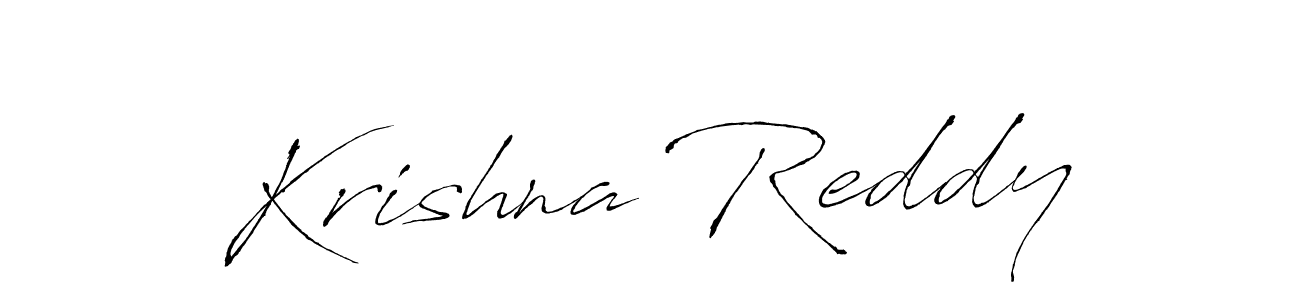 How to make Krishna Reddy name signature. Use Antro_Vectra style for creating short signs online. This is the latest handwritten sign. Krishna Reddy signature style 6 images and pictures png