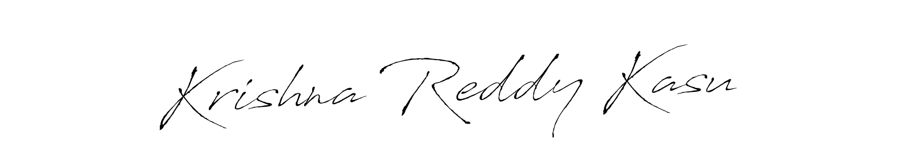 Krishna Reddy Kasu stylish signature style. Best Handwritten Sign (Antro_Vectra) for my name. Handwritten Signature Collection Ideas for my name Krishna Reddy Kasu. Krishna Reddy Kasu signature style 6 images and pictures png