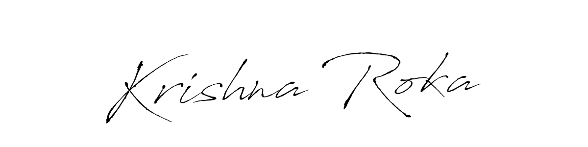 You should practise on your own different ways (Antro_Vectra) to write your name (Krishna Roka) in signature. don't let someone else do it for you. Krishna Roka signature style 6 images and pictures png