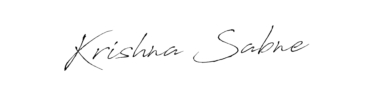 Also we have Krishna Sabne name is the best signature style. Create professional handwritten signature collection using Antro_Vectra autograph style. Krishna Sabne signature style 6 images and pictures png