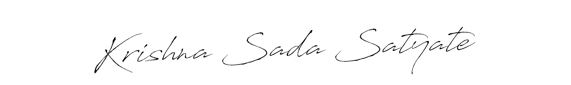 Krishna Sada Satyate stylish signature style. Best Handwritten Sign (Antro_Vectra) for my name. Handwritten Signature Collection Ideas for my name Krishna Sada Satyate. Krishna Sada Satyate signature style 6 images and pictures png