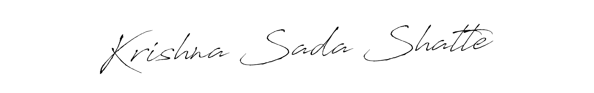 You should practise on your own different ways (Antro_Vectra) to write your name (Krishna Sada Shatte) in signature. don't let someone else do it for you. Krishna Sada Shatte signature style 6 images and pictures png