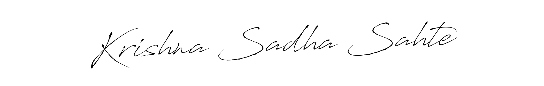 Design your own signature with our free online signature maker. With this signature software, you can create a handwritten (Antro_Vectra) signature for name Krishna Sadha Sahte. Krishna Sadha Sahte signature style 6 images and pictures png