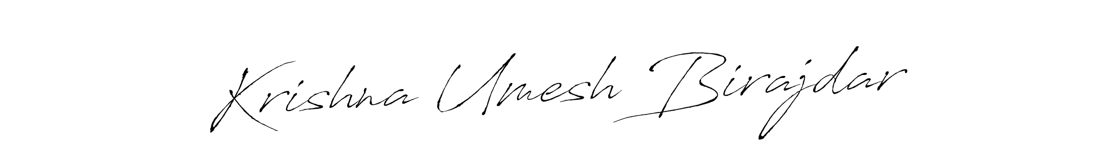 Create a beautiful signature design for name Krishna Umesh Birajdar. With this signature (Antro_Vectra) fonts, you can make a handwritten signature for free. Krishna Umesh Birajdar signature style 6 images and pictures png