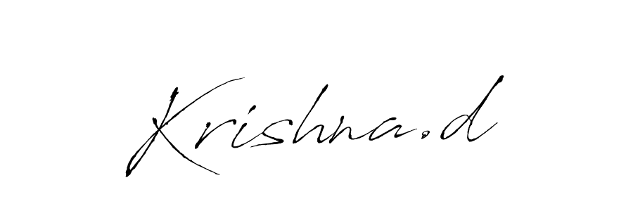 You should practise on your own different ways (Antro_Vectra) to write your name (Krishna.d) in signature. don't let someone else do it for you. Krishna.d signature style 6 images and pictures png