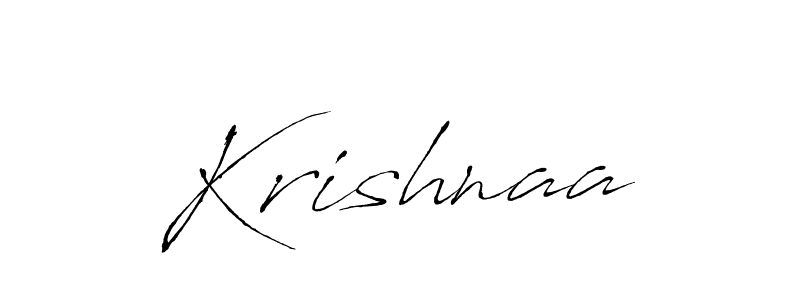 Krishnaa stylish signature style. Best Handwritten Sign (Antro_Vectra) for my name. Handwritten Signature Collection Ideas for my name Krishnaa. Krishnaa signature style 6 images and pictures png