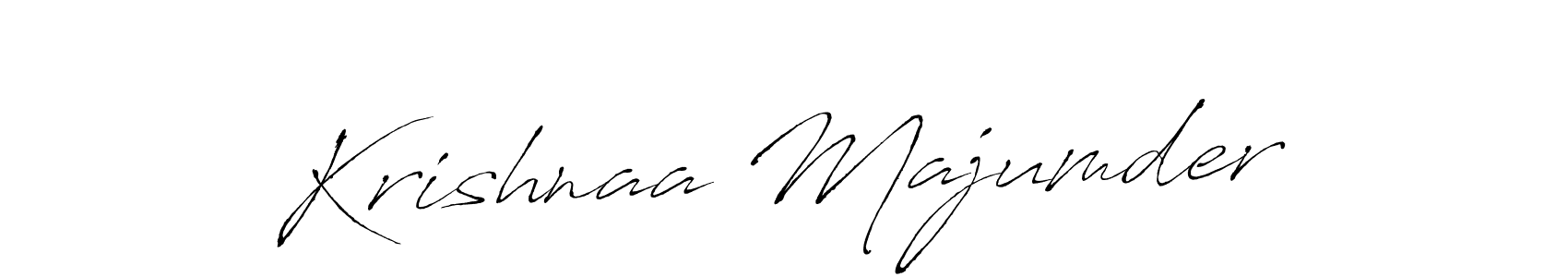 Create a beautiful signature design for name Krishnaa Majumder. With this signature (Antro_Vectra) fonts, you can make a handwritten signature for free. Krishnaa Majumder signature style 6 images and pictures png