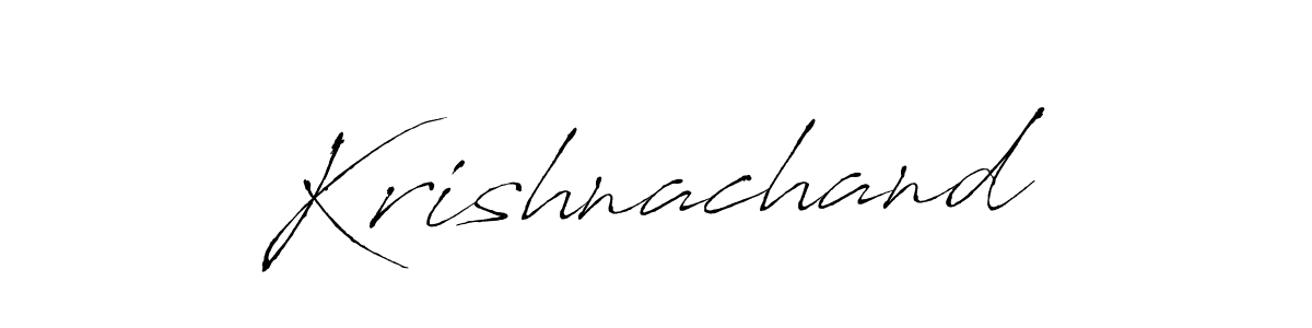 Create a beautiful signature design for name Krishnachand. With this signature (Antro_Vectra) fonts, you can make a handwritten signature for free. Krishnachand signature style 6 images and pictures png