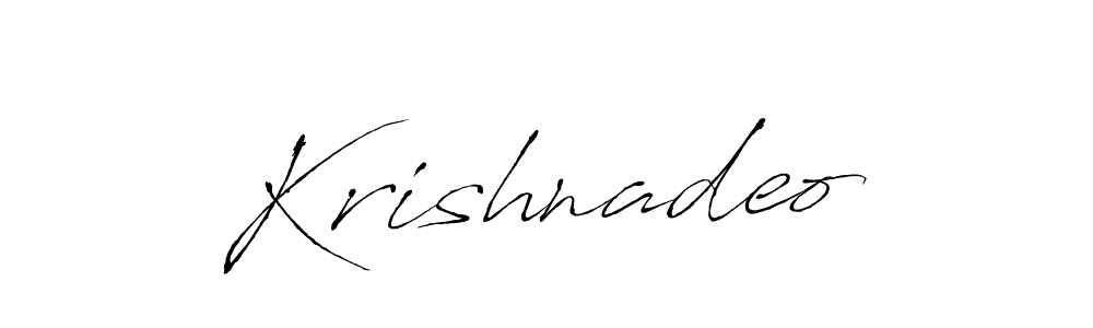 Use a signature maker to create a handwritten signature online. With this signature software, you can design (Antro_Vectra) your own signature for name Krishnadeo. Krishnadeo signature style 6 images and pictures png