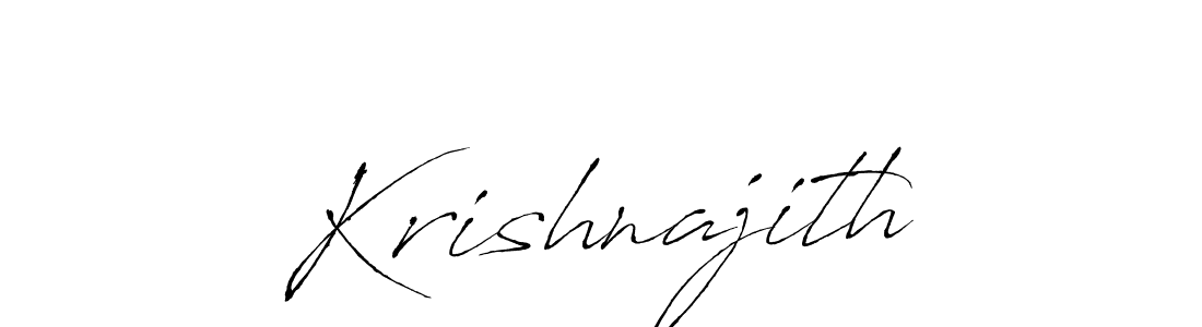 The best way (Antro_Vectra) to make a short signature is to pick only two or three words in your name. The name Krishnajith include a total of six letters. For converting this name. Krishnajith signature style 6 images and pictures png