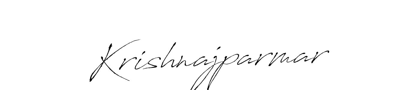 How to make Krishnajparmar signature? Antro_Vectra is a professional autograph style. Create handwritten signature for Krishnajparmar name. Krishnajparmar signature style 6 images and pictures png