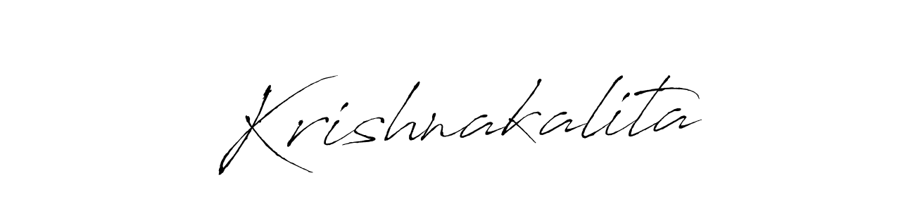 Create a beautiful signature design for name Krishnakalita. With this signature (Antro_Vectra) fonts, you can make a handwritten signature for free. Krishnakalita signature style 6 images and pictures png
