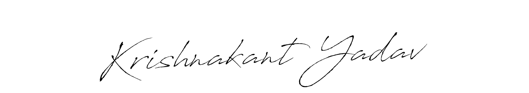 Also You can easily find your signature by using the search form. We will create Krishnakant Yadav name handwritten signature images for you free of cost using Antro_Vectra sign style. Krishnakant Yadav signature style 6 images and pictures png