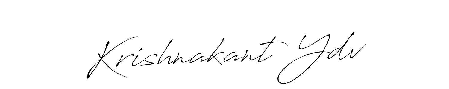 How to make Krishnakant Ydv name signature. Use Antro_Vectra style for creating short signs online. This is the latest handwritten sign. Krishnakant Ydv signature style 6 images and pictures png