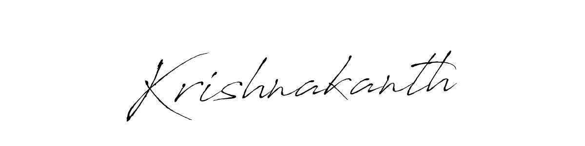 Use a signature maker to create a handwritten signature online. With this signature software, you can design (Antro_Vectra) your own signature for name Krishnakanth. Krishnakanth signature style 6 images and pictures png