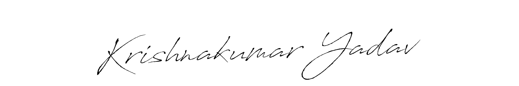 if you are searching for the best signature style for your name Krishnakumar Yadav. so please give up your signature search. here we have designed multiple signature styles  using Antro_Vectra. Krishnakumar Yadav signature style 6 images and pictures png