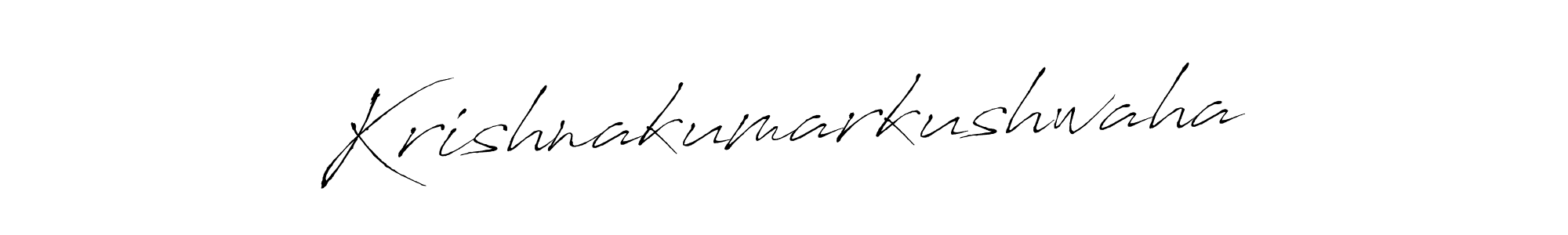 Design your own signature with our free online signature maker. With this signature software, you can create a handwritten (Antro_Vectra) signature for name Krishnakumarkushwaha. Krishnakumarkushwaha signature style 6 images and pictures png