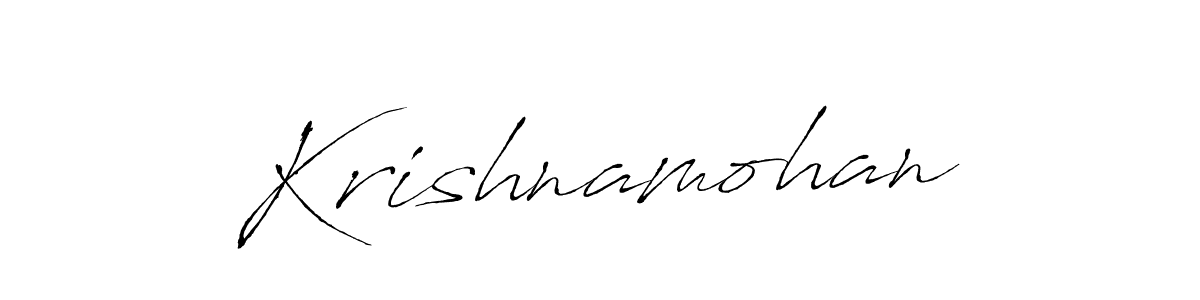 How to make Krishnamohan name signature. Use Antro_Vectra style for creating short signs online. This is the latest handwritten sign. Krishnamohan signature style 6 images and pictures png