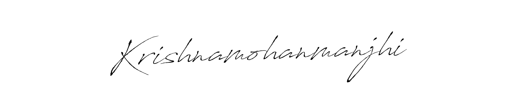 You should practise on your own different ways (Antro_Vectra) to write your name (Krishnamohanmanjhi) in signature. don't let someone else do it for you. Krishnamohanmanjhi signature style 6 images and pictures png