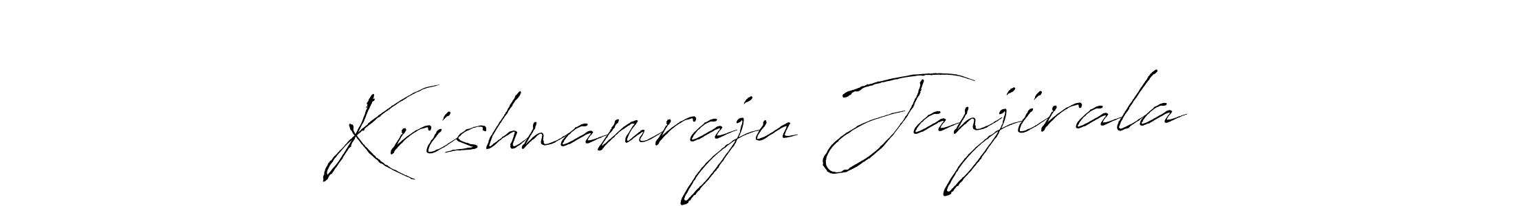 Krishnamraju Janjirala stylish signature style. Best Handwritten Sign (Antro_Vectra) for my name. Handwritten Signature Collection Ideas for my name Krishnamraju Janjirala. Krishnamraju Janjirala signature style 6 images and pictures png
