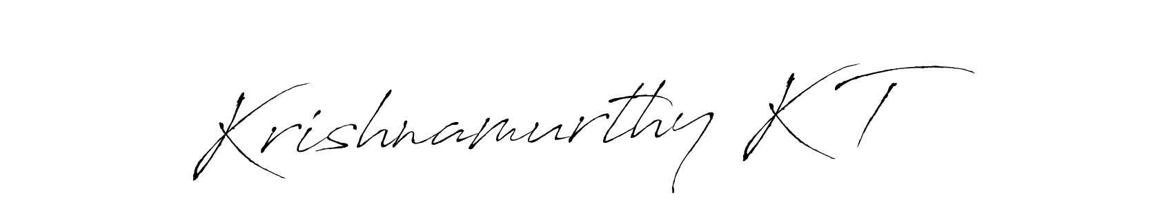 How to make Krishnamurthy K T name signature. Use Antro_Vectra style for creating short signs online. This is the latest handwritten sign. Krishnamurthy K T signature style 6 images and pictures png