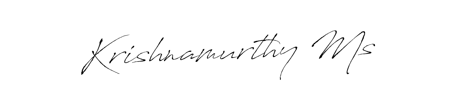 Also You can easily find your signature by using the search form. We will create Krishnamurthy Ms name handwritten signature images for you free of cost using Antro_Vectra sign style. Krishnamurthy Ms signature style 6 images and pictures png