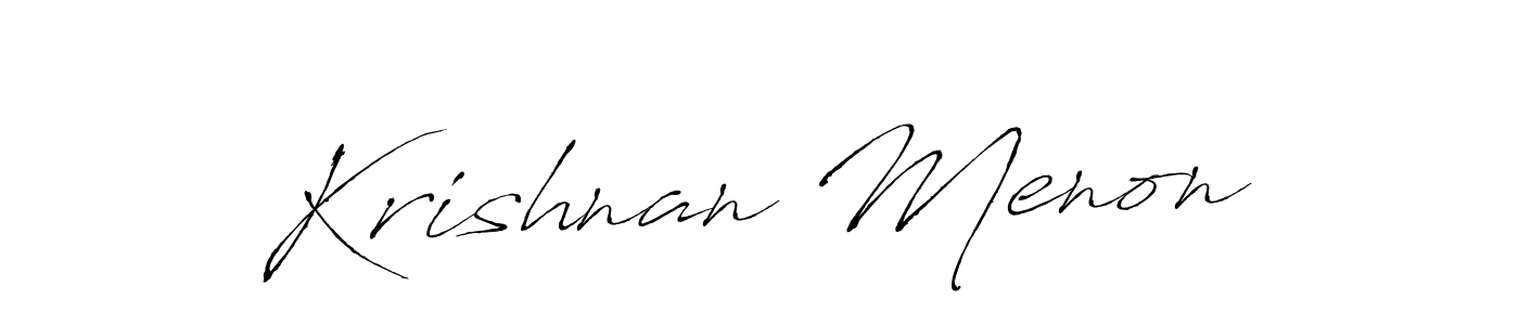 Also You can easily find your signature by using the search form. We will create Krishnan Menon name handwritten signature images for you free of cost using Antro_Vectra sign style. Krishnan Menon signature style 6 images and pictures png