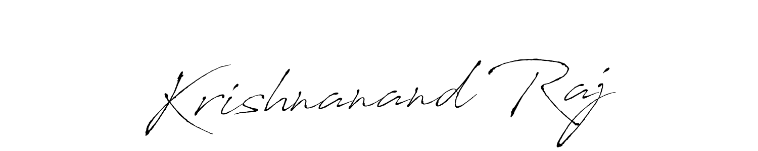Create a beautiful signature design for name Krishnanand Raj. With this signature (Antro_Vectra) fonts, you can make a handwritten signature for free. Krishnanand Raj signature style 6 images and pictures png