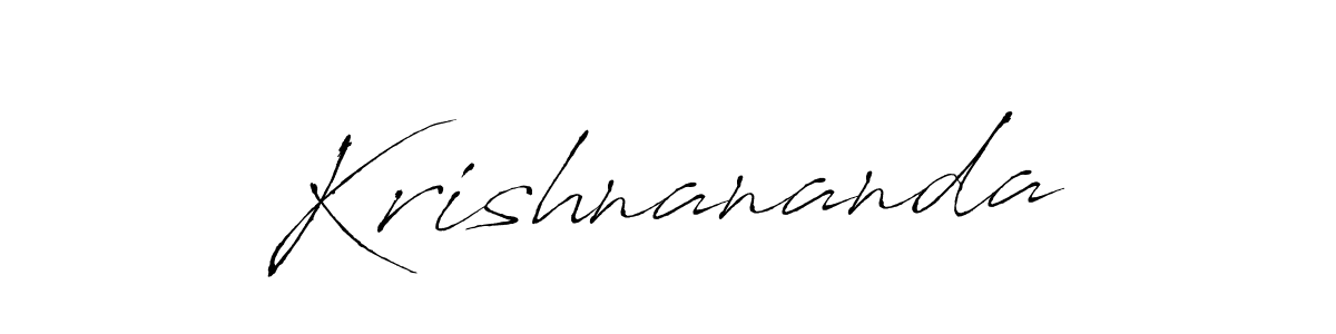 The best way (Antro_Vectra) to make a short signature is to pick only two or three words in your name. The name Krishnananda include a total of six letters. For converting this name. Krishnananda signature style 6 images and pictures png