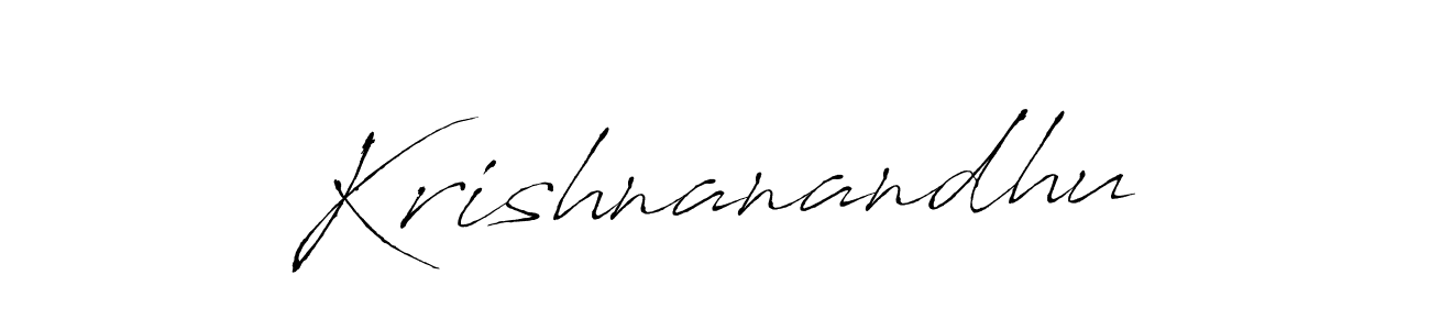 The best way (Antro_Vectra) to make a short signature is to pick only two or three words in your name. The name Krishnanandhu include a total of six letters. For converting this name. Krishnanandhu signature style 6 images and pictures png