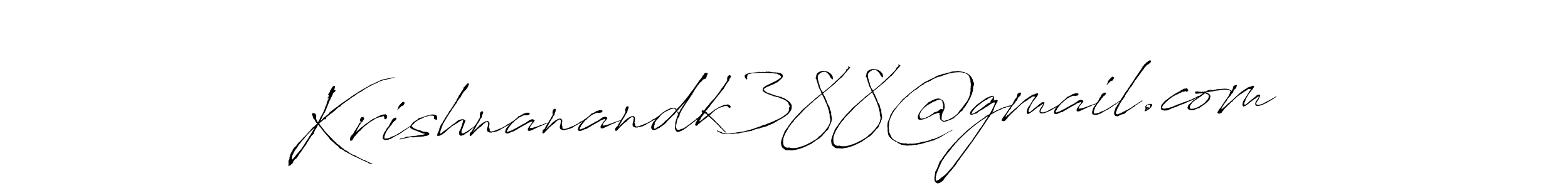 Make a short Krishnanandk388@gmail.com signature style. Manage your documents anywhere anytime using Antro_Vectra. Create and add eSignatures, submit forms, share and send files easily. Krishnanandk388@gmail.com signature style 6 images and pictures png