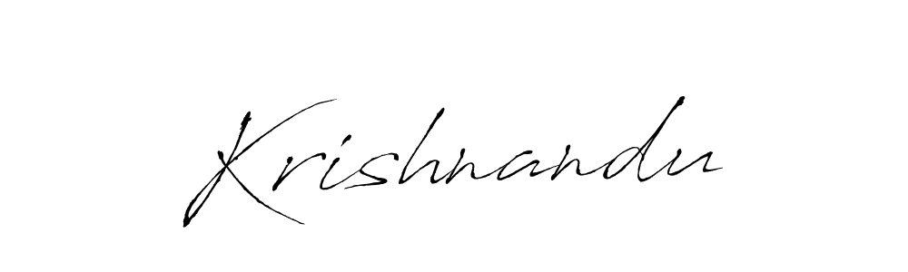 You should practise on your own different ways (Antro_Vectra) to write your name (Krishnandu) in signature. don't let someone else do it for you. Krishnandu signature style 6 images and pictures png