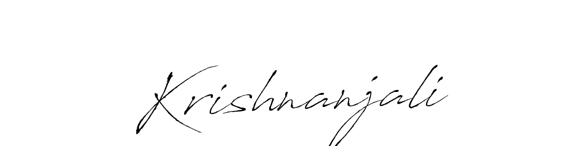 Design your own signature with our free online signature maker. With this signature software, you can create a handwritten (Antro_Vectra) signature for name Krishnanjali. Krishnanjali signature style 6 images and pictures png