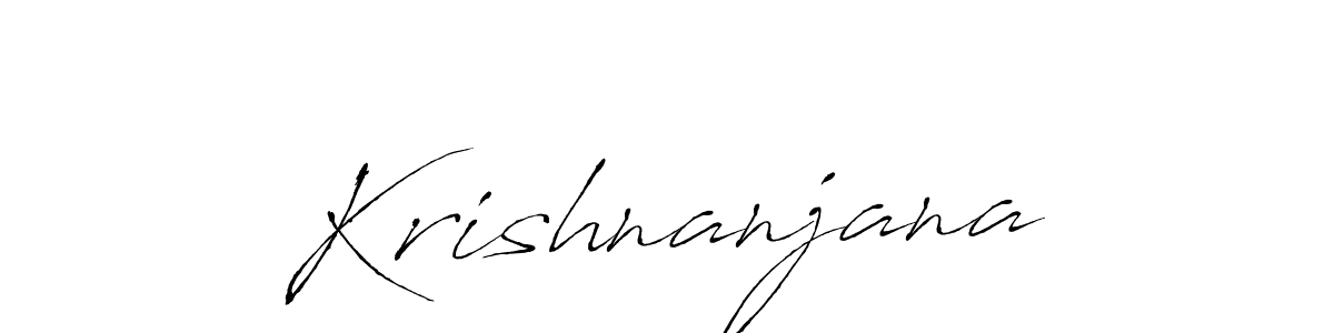 You should practise on your own different ways (Antro_Vectra) to write your name (Krishnanjana) in signature. don't let someone else do it for you. Krishnanjana signature style 6 images and pictures png