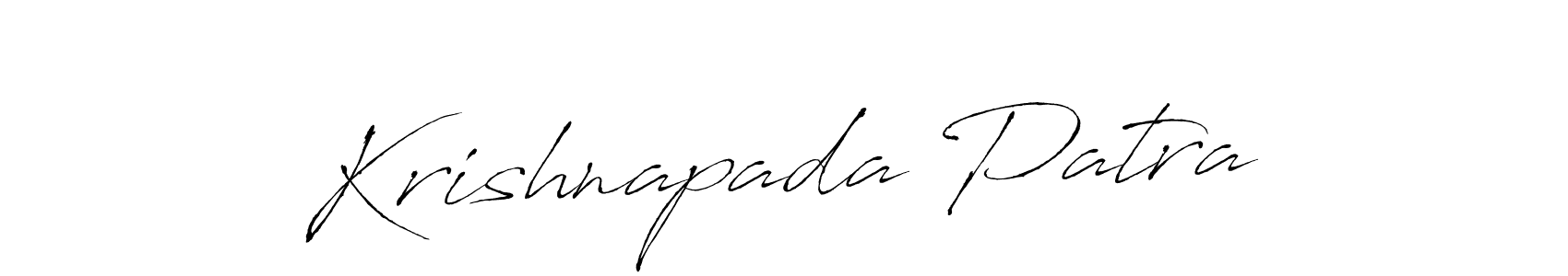 Make a beautiful signature design for name Krishnapada Patra. With this signature (Antro_Vectra) style, you can create a handwritten signature for free. Krishnapada Patra signature style 6 images and pictures png