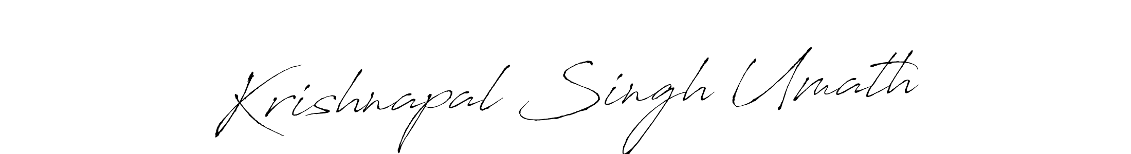 Design your own signature with our free online signature maker. With this signature software, you can create a handwritten (Antro_Vectra) signature for name Krishnapal Singh Umath. Krishnapal Singh Umath signature style 6 images and pictures png