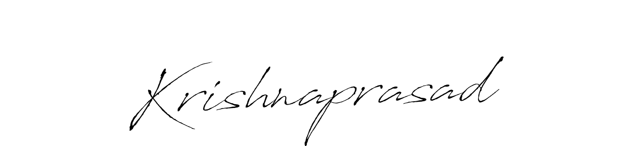 Krishnaprasad stylish signature style. Best Handwritten Sign (Antro_Vectra) for my name. Handwritten Signature Collection Ideas for my name Krishnaprasad. Krishnaprasad signature style 6 images and pictures png