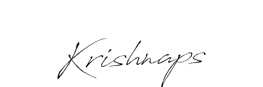 Use a signature maker to create a handwritten signature online. With this signature software, you can design (Antro_Vectra) your own signature for name Krishnaps. Krishnaps signature style 6 images and pictures png
