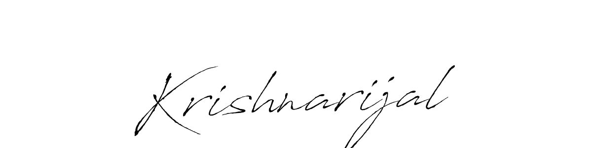 Use a signature maker to create a handwritten signature online. With this signature software, you can design (Antro_Vectra) your own signature for name Krishnarijal. Krishnarijal signature style 6 images and pictures png