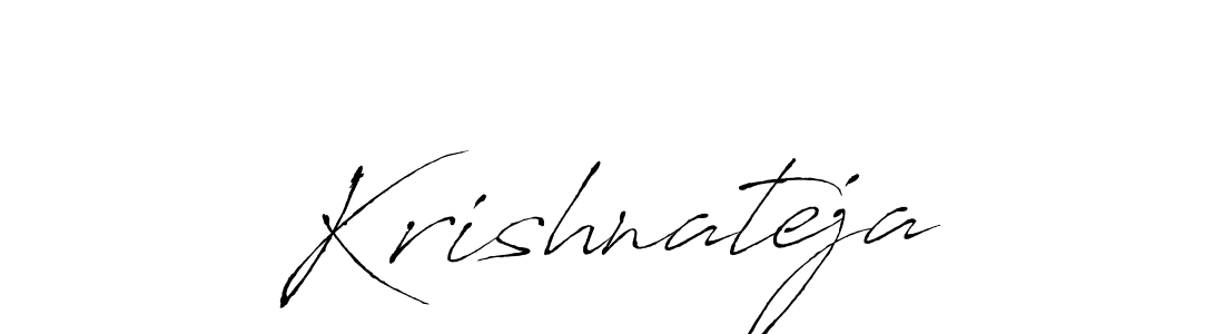 Create a beautiful signature design for name Krishnateja. With this signature (Antro_Vectra) fonts, you can make a handwritten signature for free. Krishnateja signature style 6 images and pictures png