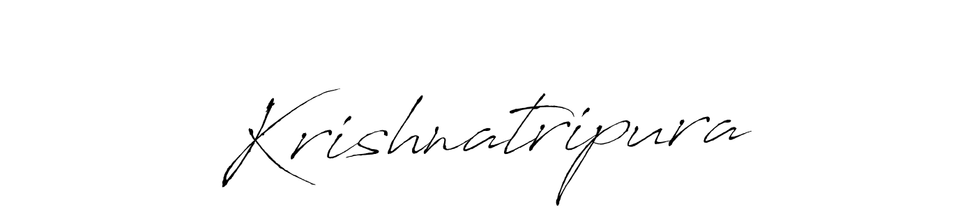 Make a beautiful signature design for name Krishnatripura. With this signature (Antro_Vectra) style, you can create a handwritten signature for free. Krishnatripura signature style 6 images and pictures png