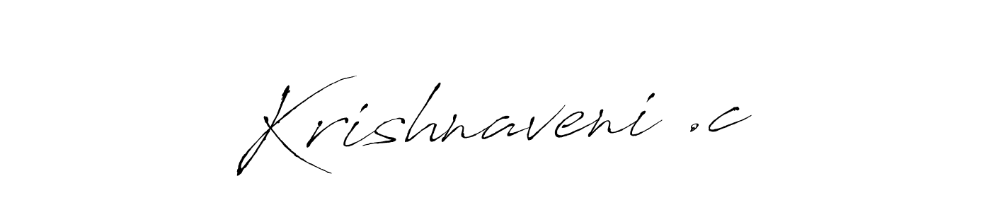 Design your own signature with our free online signature maker. With this signature software, you can create a handwritten (Antro_Vectra) signature for name Krishnaveni .c. Krishnaveni .c signature style 6 images and pictures png