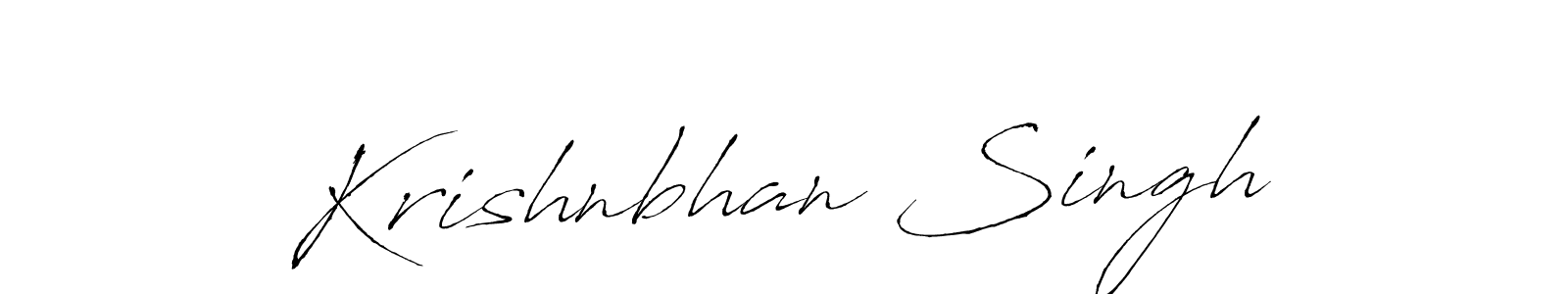 Make a beautiful signature design for name Krishnbhan Singh. With this signature (Antro_Vectra) style, you can create a handwritten signature for free. Krishnbhan Singh signature style 6 images and pictures png