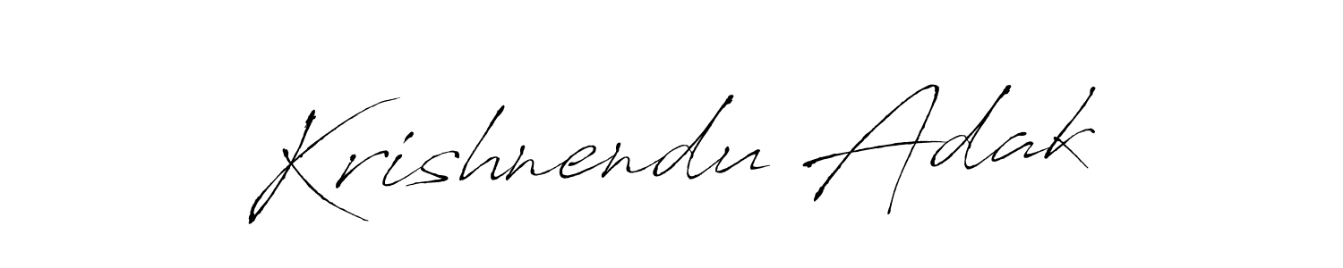 Design your own signature with our free online signature maker. With this signature software, you can create a handwritten (Antro_Vectra) signature for name Krishnendu Adak. Krishnendu Adak signature style 6 images and pictures png