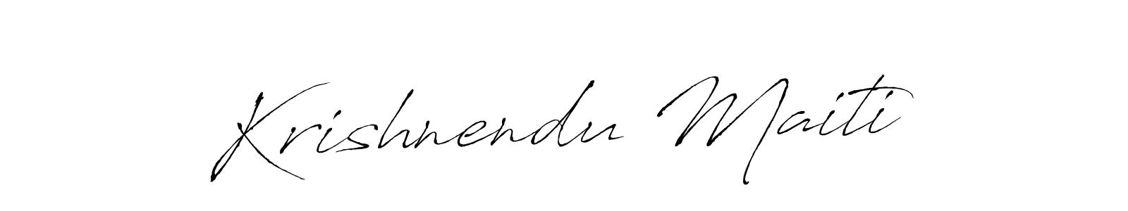 Krishnendu Maiti stylish signature style. Best Handwritten Sign (Antro_Vectra) for my name. Handwritten Signature Collection Ideas for my name Krishnendu Maiti. Krishnendu Maiti signature style 6 images and pictures png