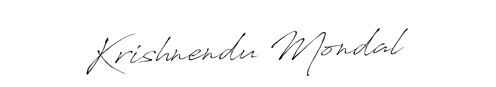 Design your own signature with our free online signature maker. With this signature software, you can create a handwritten (Antro_Vectra) signature for name Krishnendu Mondal. Krishnendu Mondal signature style 6 images and pictures png