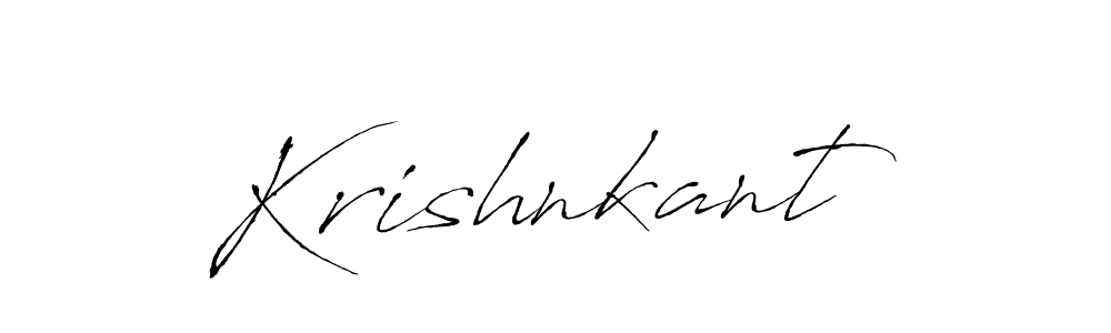 How to make Krishnkant name signature. Use Antro_Vectra style for creating short signs online. This is the latest handwritten sign. Krishnkant signature style 6 images and pictures png