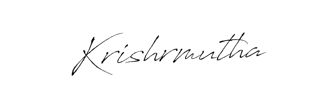 if you are searching for the best signature style for your name Krishrmutha. so please give up your signature search. here we have designed multiple signature styles  using Antro_Vectra. Krishrmutha signature style 6 images and pictures png