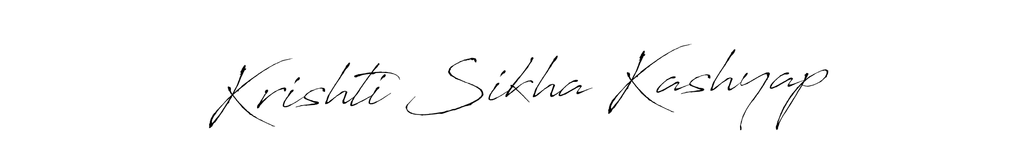 Make a short Krishti Sikha Kashyap signature style. Manage your documents anywhere anytime using Antro_Vectra. Create and add eSignatures, submit forms, share and send files easily. Krishti Sikha Kashyap signature style 6 images and pictures png