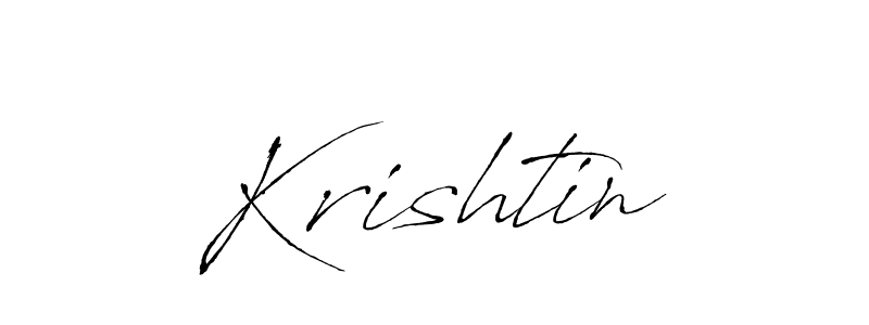Design your own signature with our free online signature maker. With this signature software, you can create a handwritten (Antro_Vectra) signature for name Krishtin. Krishtin signature style 6 images and pictures png
